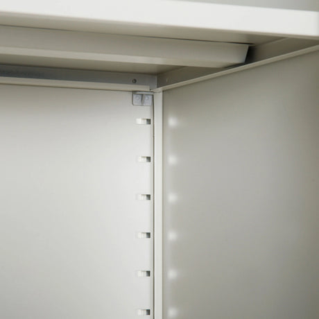 Vinsetto Lockable Filing Cabinet Tall Adjustable Shelf Large Office Storage for Office Use, White