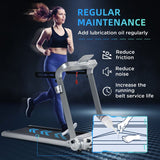 HOMCOM 15km/h Electric Treadmill, 6-level Quick Speed Controls Folding Indoor Cardio Treadmill, 2HP Motorised Running Jogging Walking Machine, w/ LED Monitor, USB Port, Phone and Cup Holder, Silver