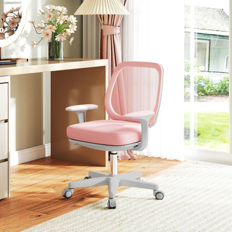 Vinsetto 44-56cm Mesh Back Office Chair - Pink