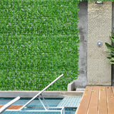 Outsunny 3 x 1m Artificial Leaf Wall - Green