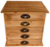 Solid Wood Trinket With 5 Drawers 38cm