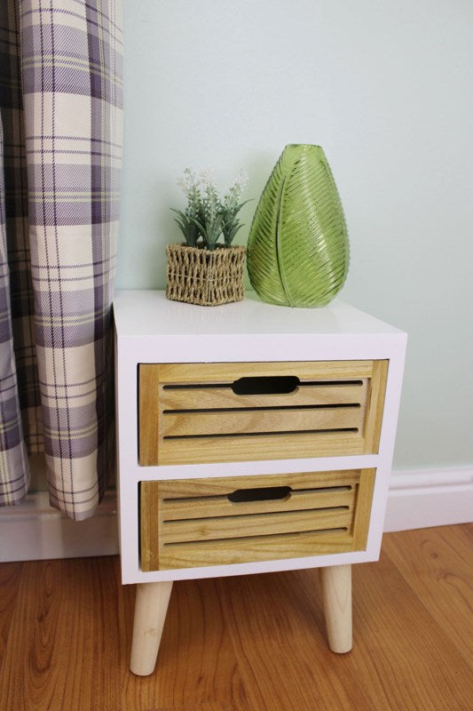 Compact 2 Drawer Unit with Removable Legs