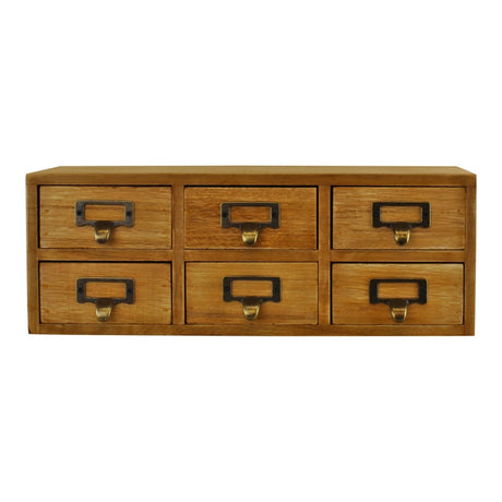 6 Drawer Double Level Small Storage Unit, Trinket Drawers