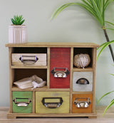 Multi Coloured Wooden Trinket Drawers