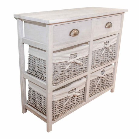 Douglas 2 Drawers Grey Wood Grain Effect Cabinet