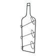 Wall Mounted Black Metal Wine Bottle Holder