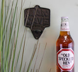 Cast Iron Wall Mounted Man Cave Bottle Opener