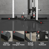 SPORTNOW Home Gym Machine, Multifunctional Gym Equipment with High and Low Pulleys, Pull Up Bar, 15-Position Adjustable Strength Training Workout Station for Full Body Fitness