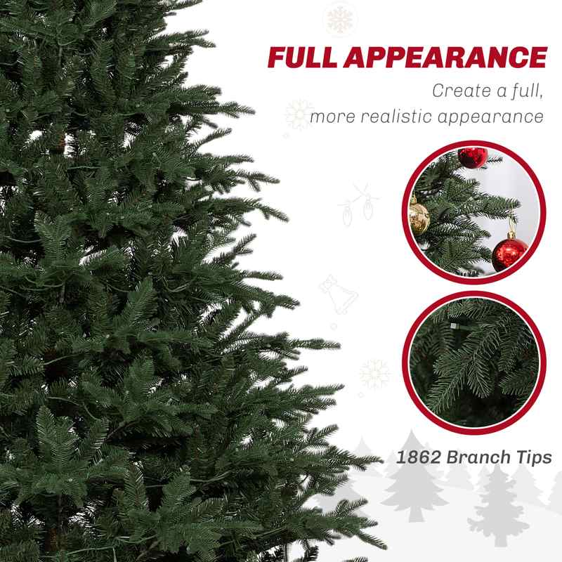 HOMCOM 6ft LED Lights Artificial Christmas Tree