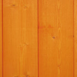 Outsunny Wooden Outdoor Storage Shed, Compact Utility Outdoor Tool Shed with Lockable Double Doors and Shelves, Orange