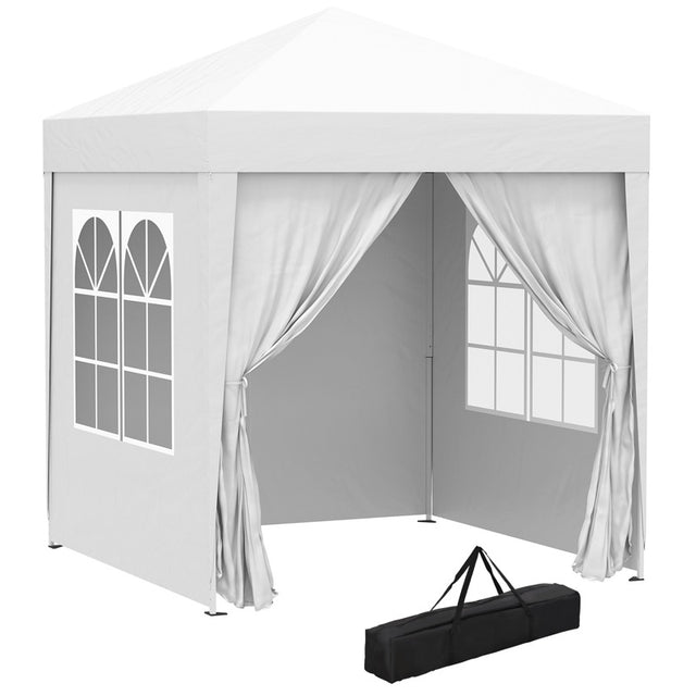 Outsunny Pop Up Gazebo Canopy, size (2 x2m)-White