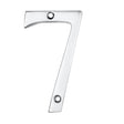 NUMERAL FACE FIX (NO.7) - POLISHED CHROME - 73mm - EACH