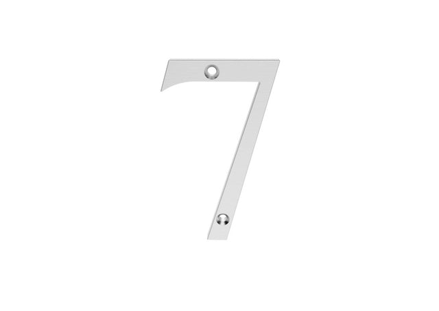 NUMERAL FACE FIX (NO.7) - SATIN CHROME - 73mm - EACH