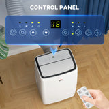 HOMCOM 12,000 BTU Mobile Air Conditioner, Grade A Rated - White