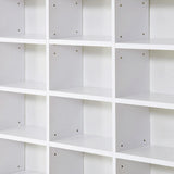 HOMCOM 33 Adjustable Compartment Storage Unit - White