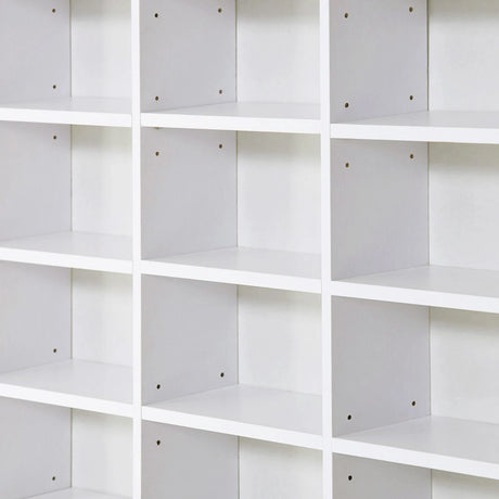 HOMCOM 33 Adjustable Compartment Storage Unit - White