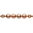 Copper Plated Traditional ‘Low Domed’ Upholstery Nail Strip - 9.5mm (100 1/3) - 1 metre and 24 nails