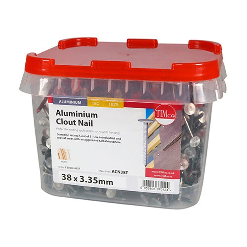 TIMCO Clout Nails Aluminium - 38 x 3.35