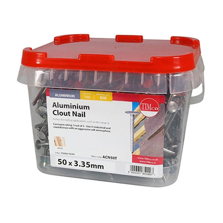 TIMCO Clout Nails Aluminium - 50 x 3.35