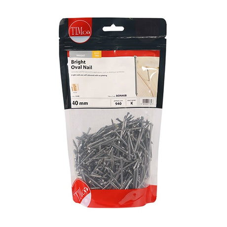 TIMCO Oval Nails Bright - 40mm