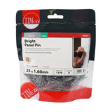 0.5kg - TIMCO Panel Pins Bright - 25 x 1.60