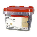 2.5kg - TIMCO Round Wire Nails Bright - 50 x 2.65