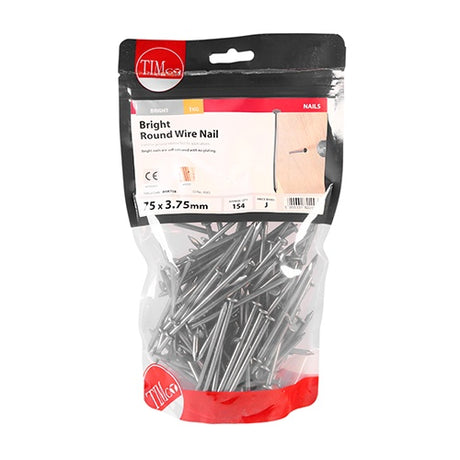 TIMCO Round Wire Nails Bright - 75 x 3.75