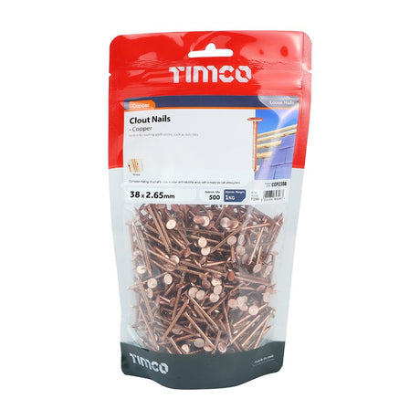 TIMCO Clout Nails Copper - 38 x 2.65