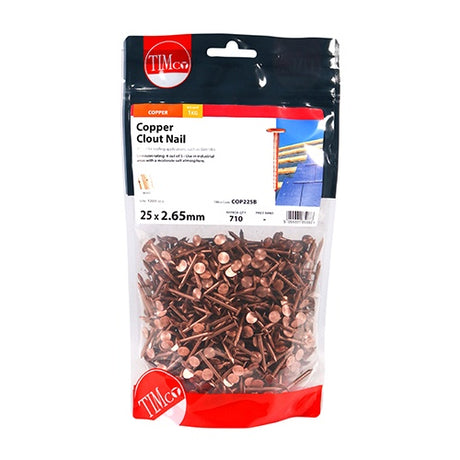 TIMCO Clout Nails Copper - 30 x 2.65