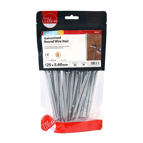 TIMCO Round Wire Nails Galvanised - 125 x 5.60