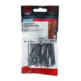 40 x TIMCO Round Wire Nails Galvanised - 65 x 2.65