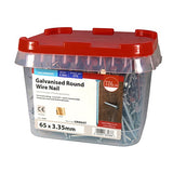 2.5kg - TIMCO Round Wire Nails Galvanised - 65 x 3.35