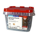 2.5kg - TIMCO Round Wire Nails Galvanised - 75 x 3.75