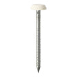 100 x TIMCO Polymer Headed Nails A4 Stainless Steel White - 50mm