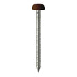 250 x TIMCO Polymer Headed Pins A4 Stainless Steel Mahogany - 40mm