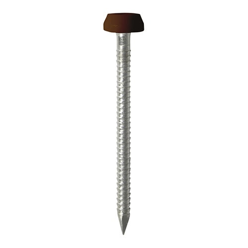 250 x TIMCO Polymer Headed Pins A4 Stainless Steel Mahogany - 40mm