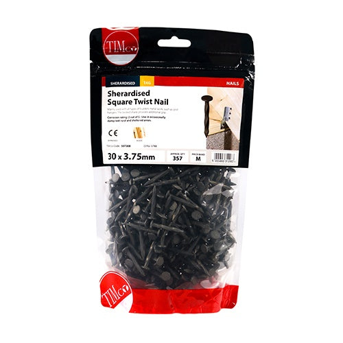 TIMCO Square Twist Nails Sherardised - 30 x 3.75