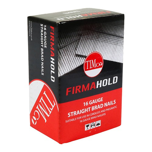 2000 x TIMCO FirmaHold Collated 16 Gauge Straight Galvanised Brad Nails - 16g x 19