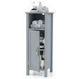 Bathroom Storage Organizer with 2-Tier Cabinet-Gray