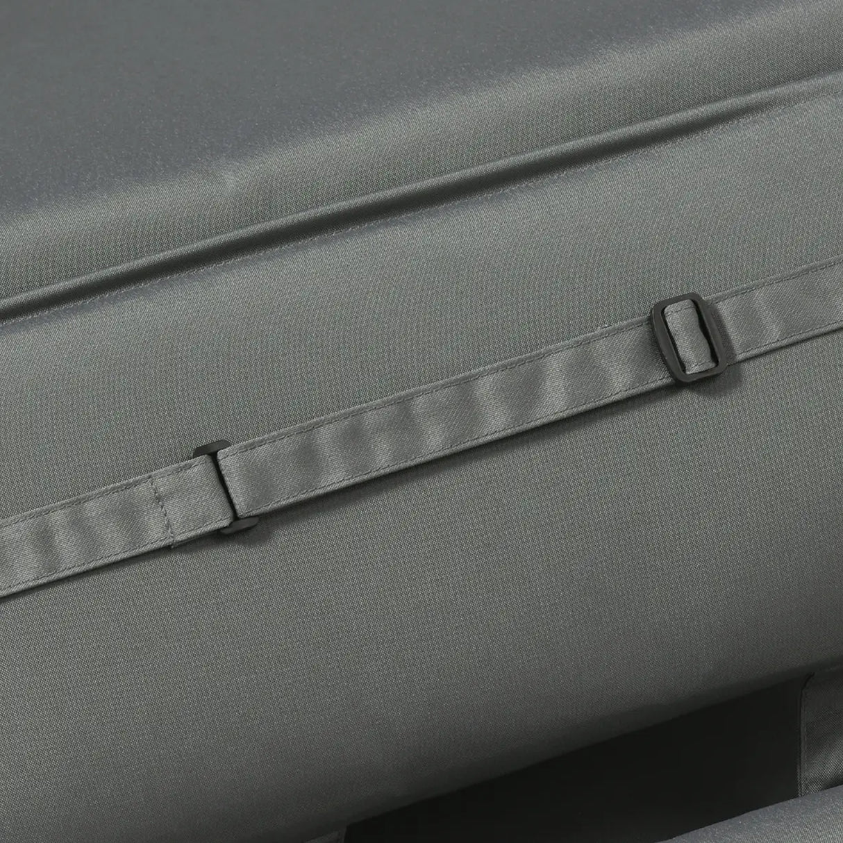 Outsunny Garden Sun Lounger Cushion Replacement Soft Sunbed Reclining Chair Relaxer Pad with Pillow, Cushion ONLY - Grey