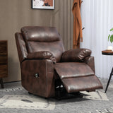 HOMCOM Faux Leather 70 Electric Riser Recliner Chair, Dark Brown