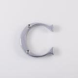 LETTER FACE FIX (C) - POLISHED CHROME - 53MM - EACH