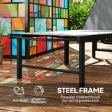 Outsunny Reclining Sun Lounger - Grey