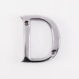 LETTER FACE FIX (D) - POLISHED CHROME - 53MM - EACH