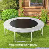 SPORTNOW Replacement Trampoline Mat with Spring Pull Tool, 72 V-Hooks, for 12ft Trampoline using 14cm Springs