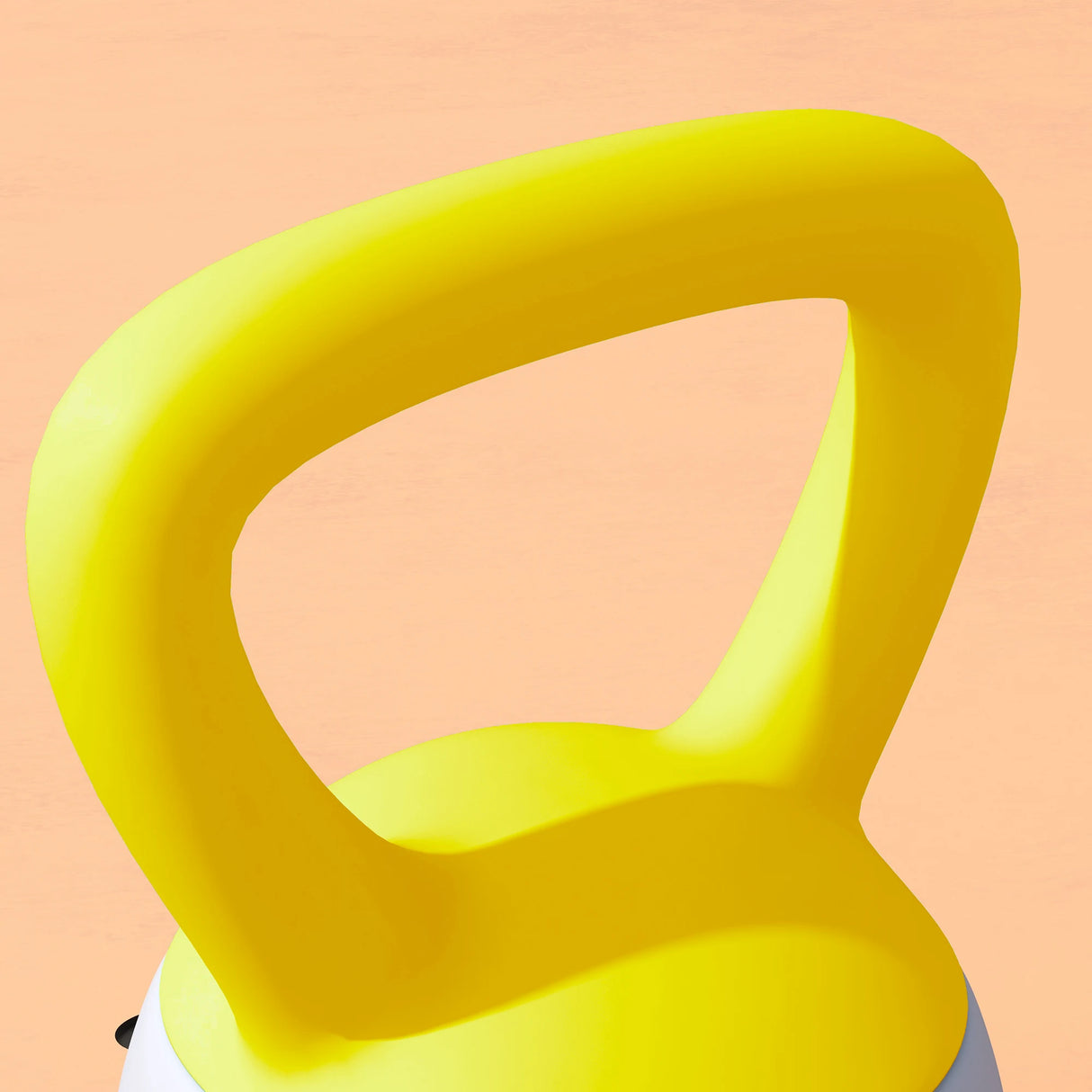 SPORTNOW 6KG Soft Kettlebell, Kettlebell with Non-Slip Handle for Home Gym, Weight Lifting, Strength Training, Yellow/Grey