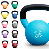 Body Revolution Neoprene Coated Kettlebell Set - Durable, Comfortable Handle, 2kg to 24kg, Non-Slip Base for Strength & Aerobic Training  18kg