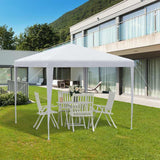 Outsunny 2.7m x 2.7m Garden Gazebo Marquee Party Tent Wedding Canopy Outdoor(White)