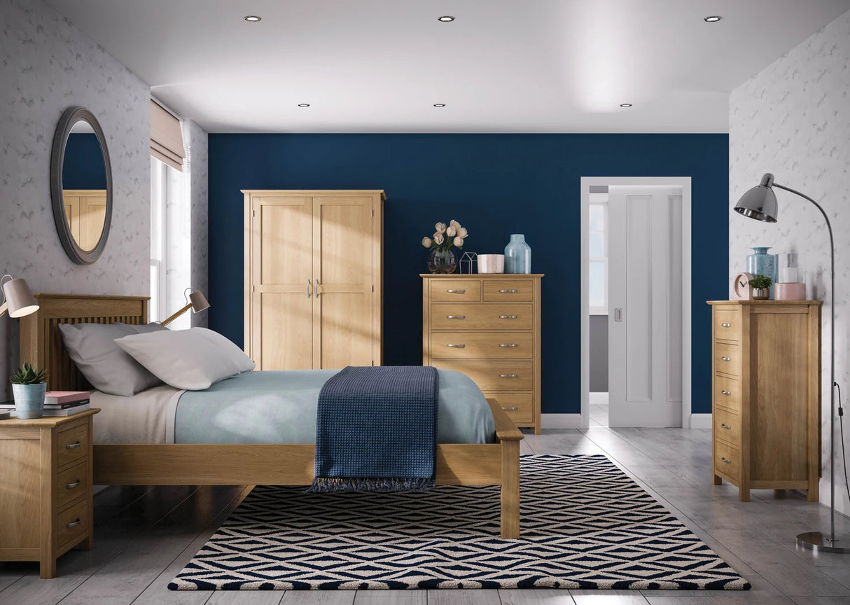 Triple Wardrobe With 2 Drawers