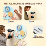 AIYAPLAY Caterpillar Busy Board with 7 Activities, for Nursery, Playroom, Home, for 3+ Years